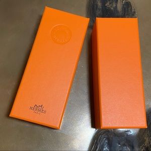HERMES Paris Orange Box for Gift belt NEW 6"